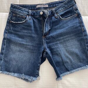 Joe's Jeans Blue Frayed Hem Shorts
